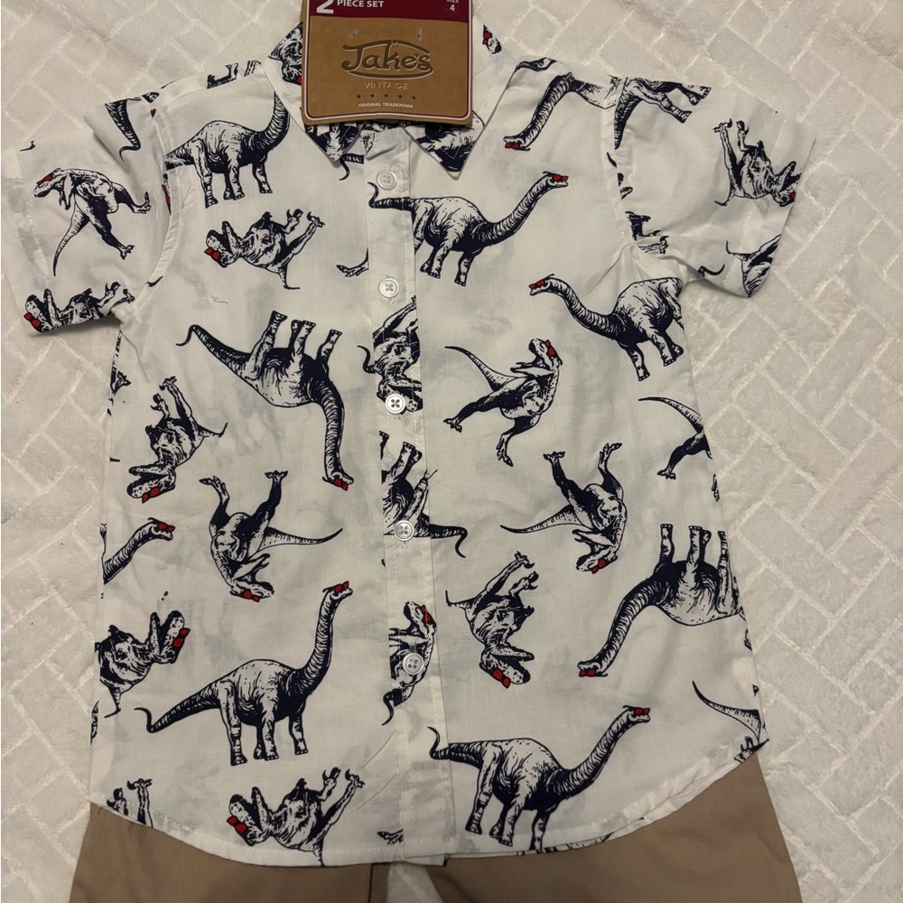 Jake’s Vintage kids dinosaur 2pc set